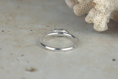 UK Size P Welsh Sea Glass Ring