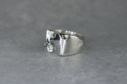 UK Size O/P Welsh Sea Glass Signet Ring