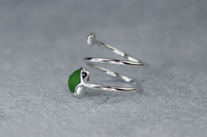 UK Size N/O Welsh Sea Glass Ring