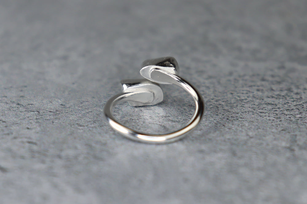 UK Size J Welsh Sea Glass Ring