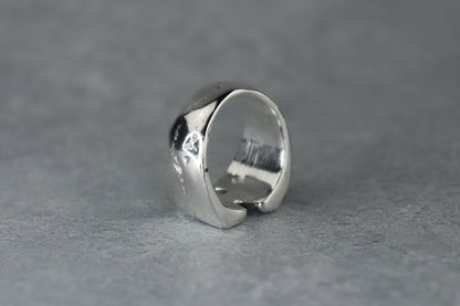 UK Size O/P Welsh Sea Glass Signet Ring