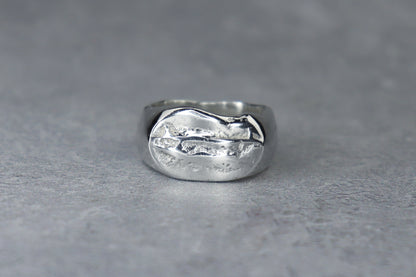 UK Size P/Q Welsh Signet Ring