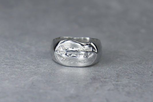 UK Size P/Q Welsh Signet Ring