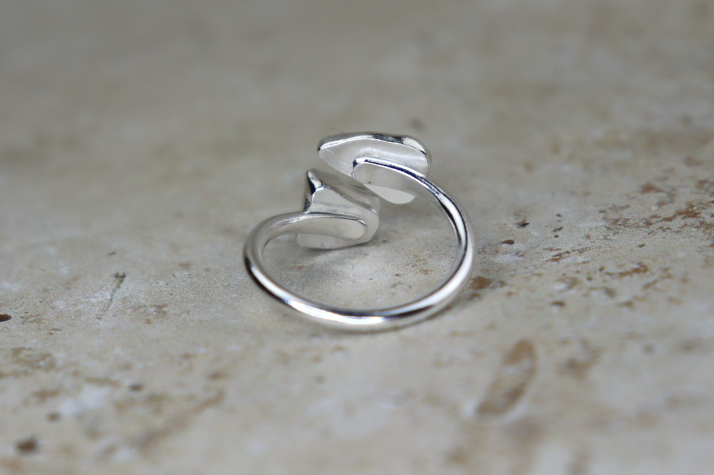 UK Size P Welsh Sea Glass Ring