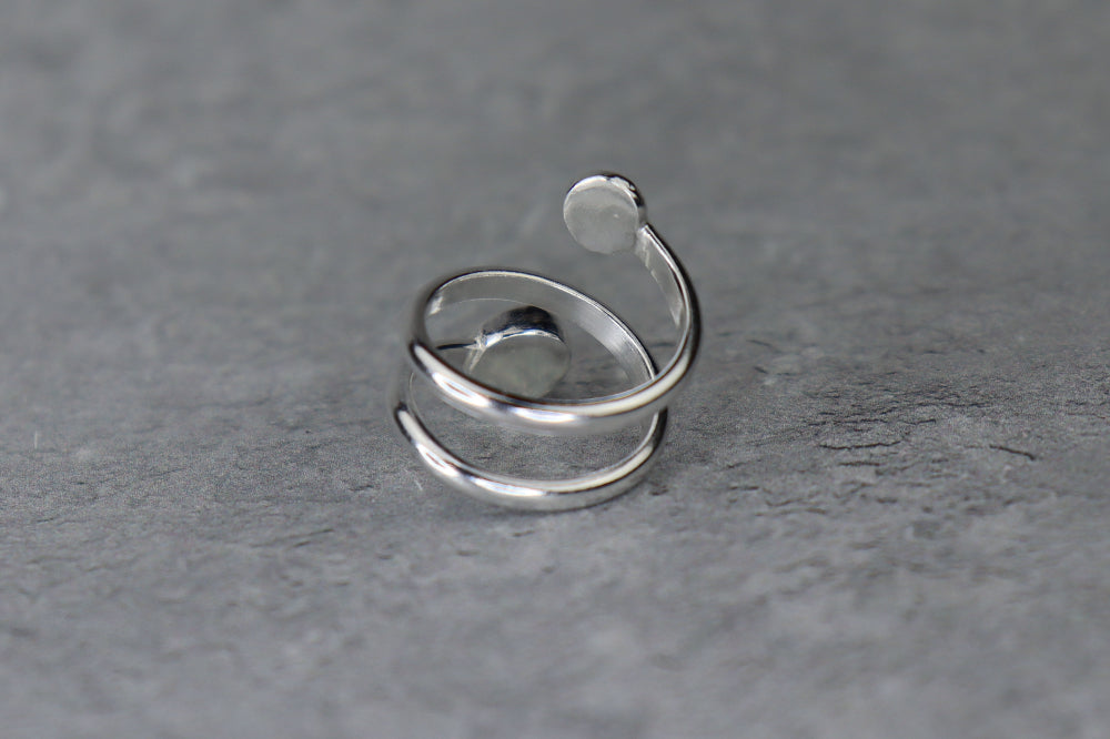 UK Size H/I Welsh Sea Glass Ring