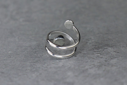 UK Size H/I Welsh Sea Glass Ring