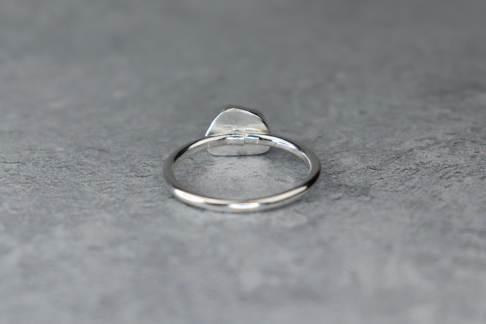 UK Size Q/R Welsh Sea Glass Ring