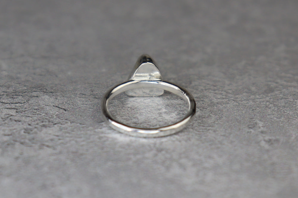 UK Size K/L Welsh Sea Glass Ring