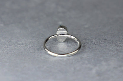 UK Size L Welsh Sea Glass Ring