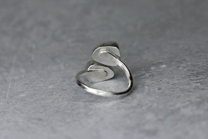 UK Size L/M Welsh Sea Glass Ring