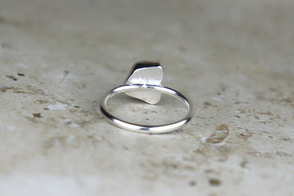 UK Size Q/R Welsh Sea Glass Ring