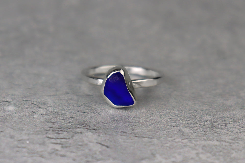 UK Size N/O Welsh Sea Glass Ring