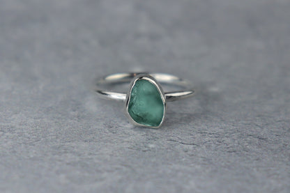 UK Size N/O Welsh Sea Glass Ring