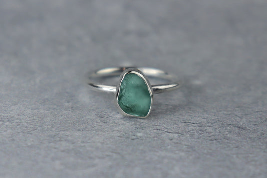 UK Size N/O Welsh Sea Glass Ring