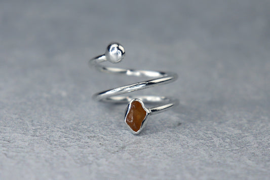 UK Size M/N Welsh Sea Glass Ring