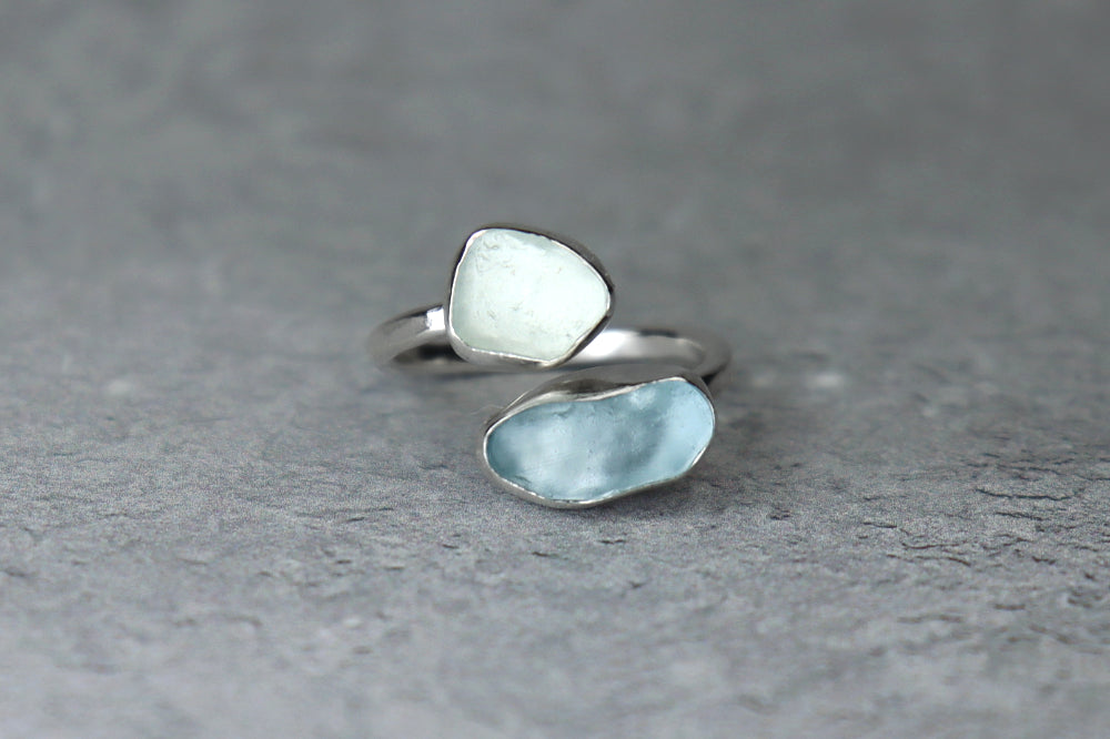 UK Size N/O Welsh Sea Glass Ring