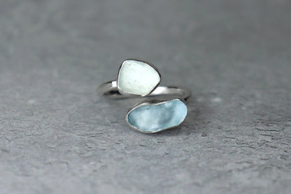 UK Size N/O Welsh Sea Glass Ring