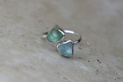 UK Size O/P Welsh Sea Glass Ring