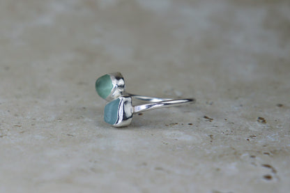 UK Size O/P Welsh Sea Glass Ring