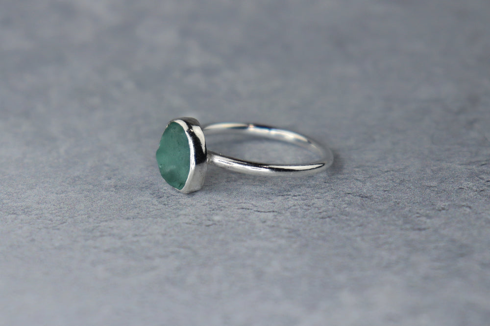UK Size N/O Welsh Sea Glass Ring
