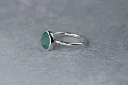 UK Size N/O Welsh Sea Glass Ring