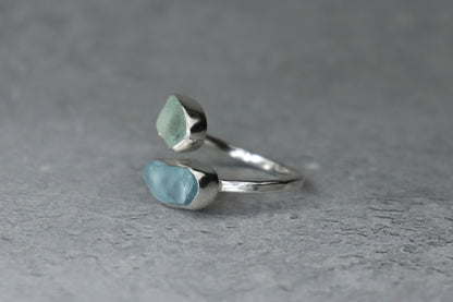 UK Size N/O Welsh Sea Glass Ring