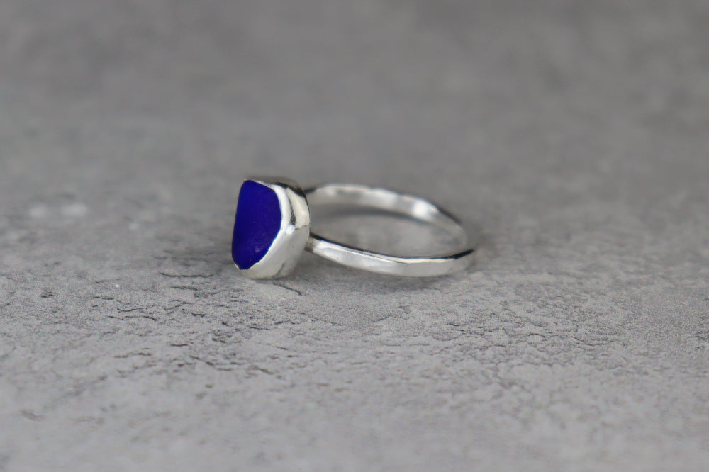 UK Size N/O Welsh Sea Glass Ring