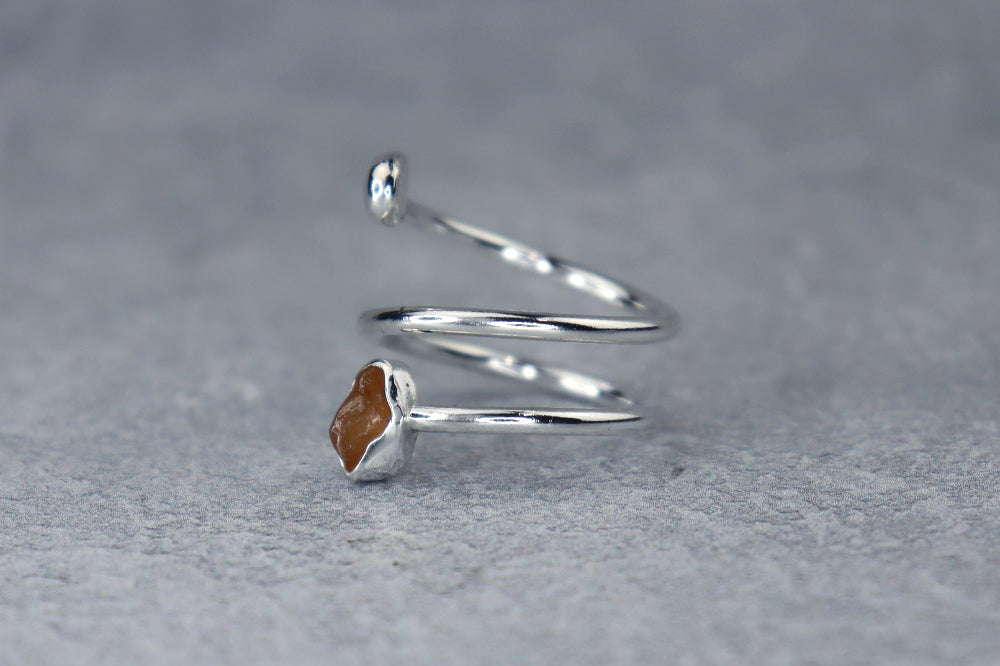 UK Size M/N Welsh Sea Glass Ring