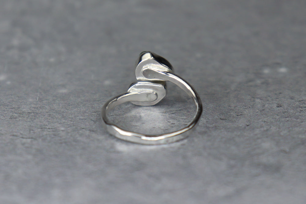 UK Size R Welsh Sea Glass Ring