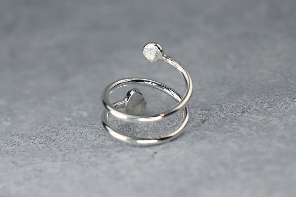 UK Size M/N Welsh Sea Glass Ring