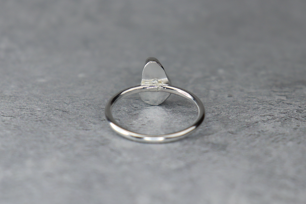UK Size T Welsh Sea Glass Ring