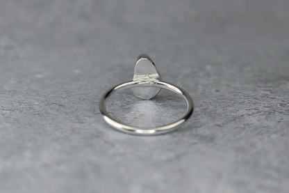 UK Size T Welsh Sea Glass Ring