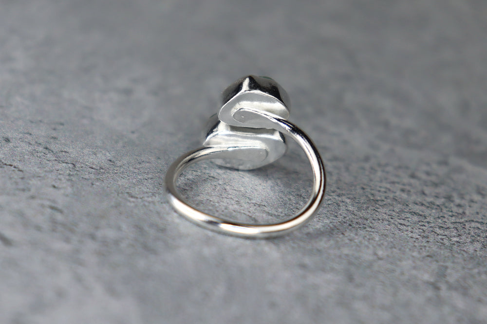 UK Size O Welsh Sea Glass Ring