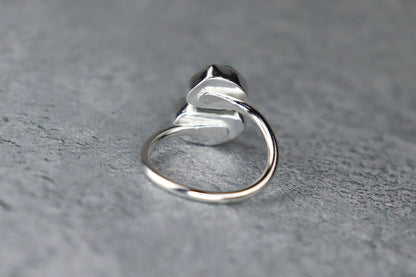UK Size O Welsh Sea Glass Ring