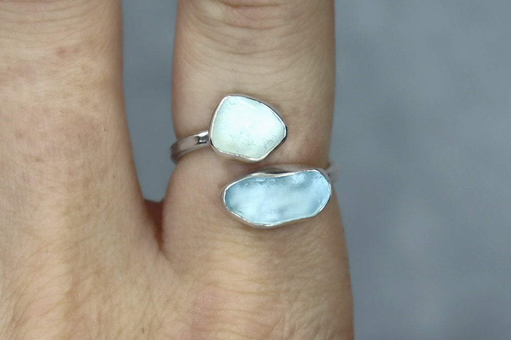 UK Size N/O Welsh Sea Glass Ring