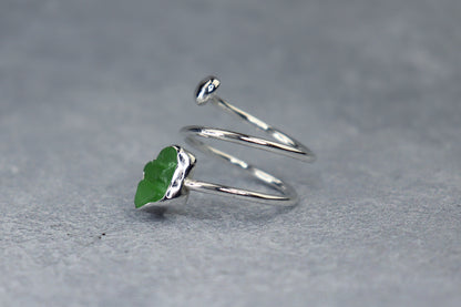 UK Size R/S Welsh Sea Glass Ring