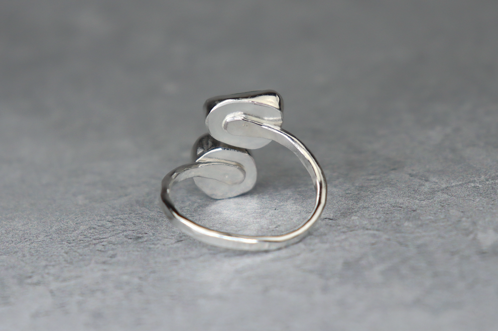 UK Size R Welsh Sea Glass Ring