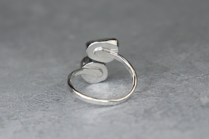 UK Size R Welsh Sea Glass Ring