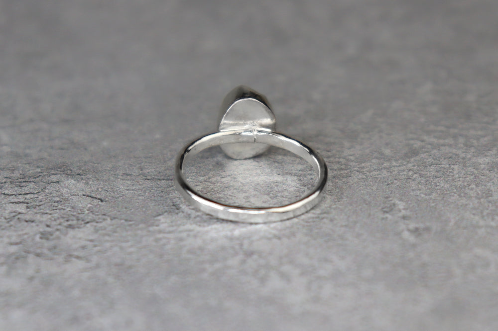 UK Size P Welsh Sea Glass Ring