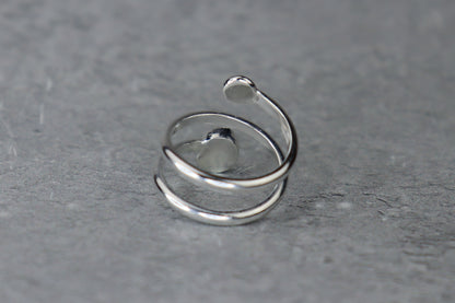 UK Size M/N Welsh Sea Glass Ring