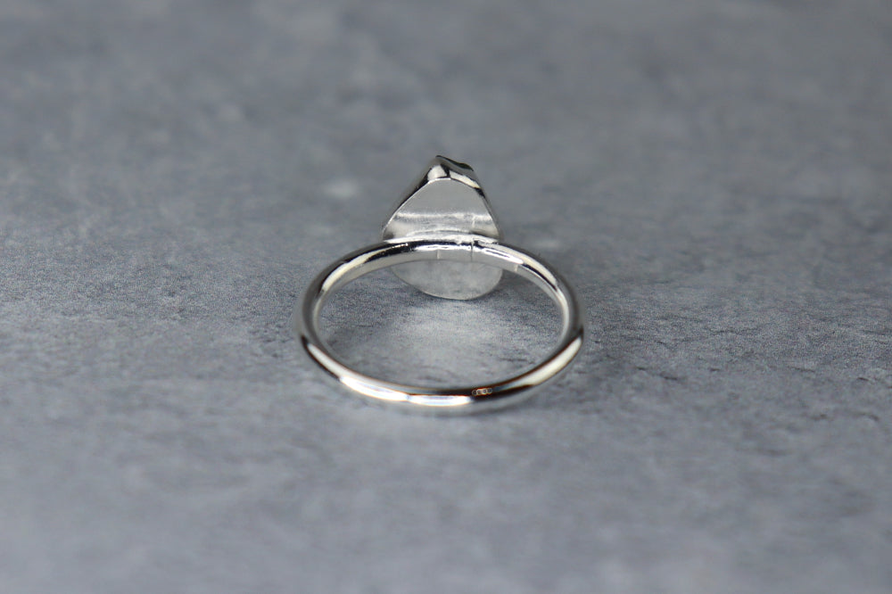 UK Size K Welsh Sea Glass Ring