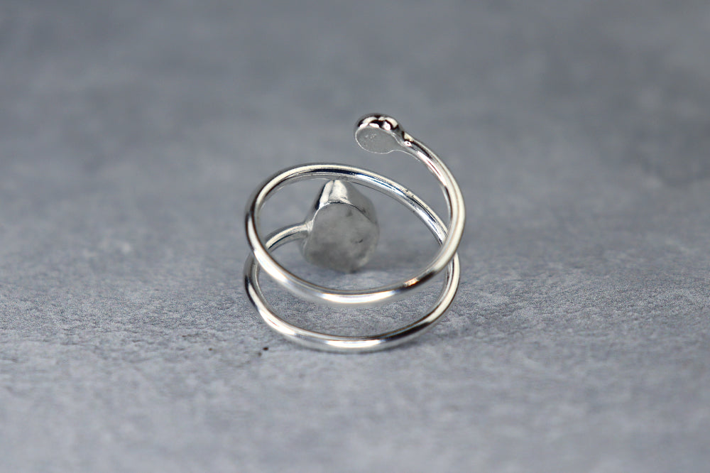 UK Size R/S Welsh Sea Glass Ring
