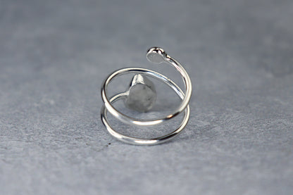 UK Size R/S Welsh Sea Glass Ring