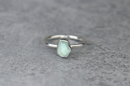 UK Size L/M Welsh Sea Glass Ring
