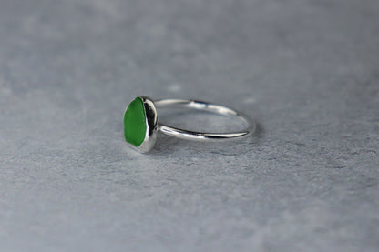 UK Size T Welsh Sea Glass Ring