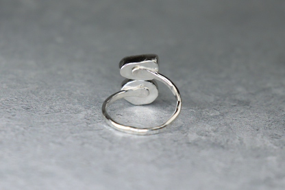 UK Size R Welsh Sea Glass Ring