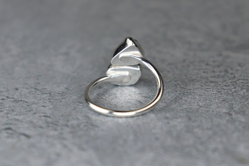 UK Size Q Welsh Sea Glass Ring