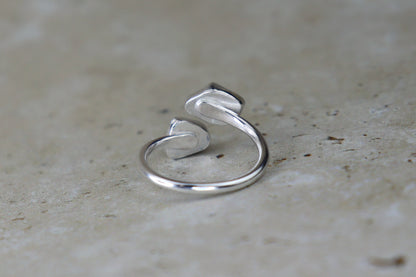 UK Size N Welsh Sea Glass Ring