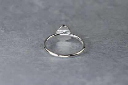 UK Size T Welsh Sea Glass Ring