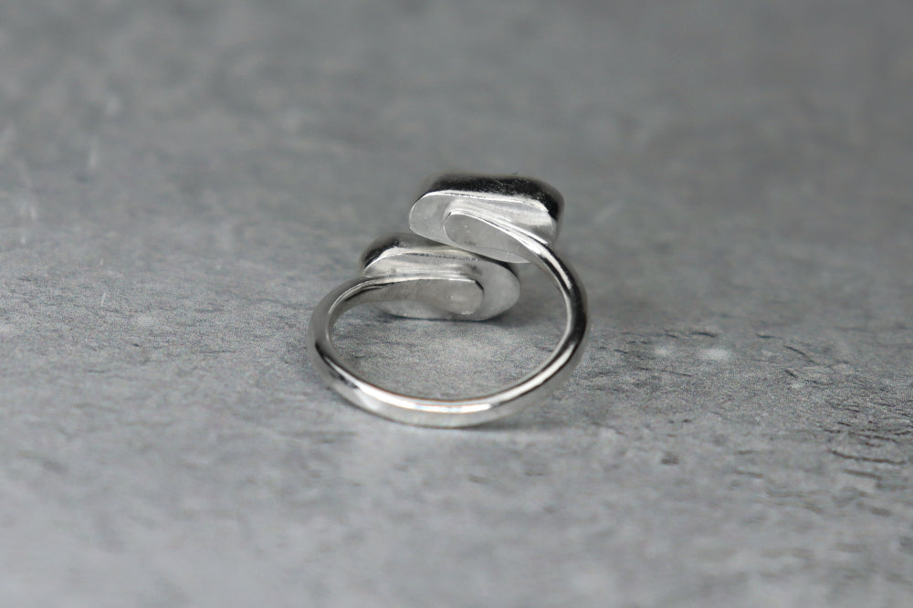 UK Size K/L Welsh Sea Glass Ring